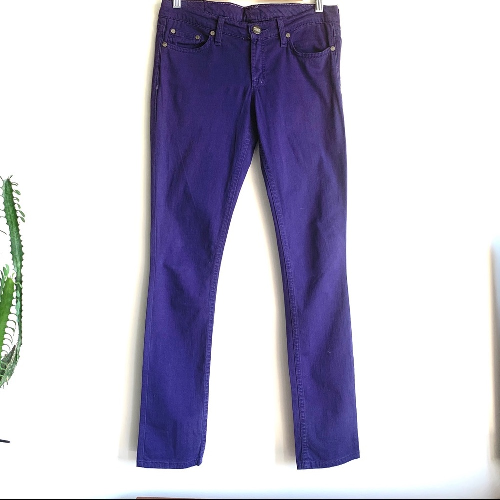 Domino Kochi purple skinny jeans Sz 27